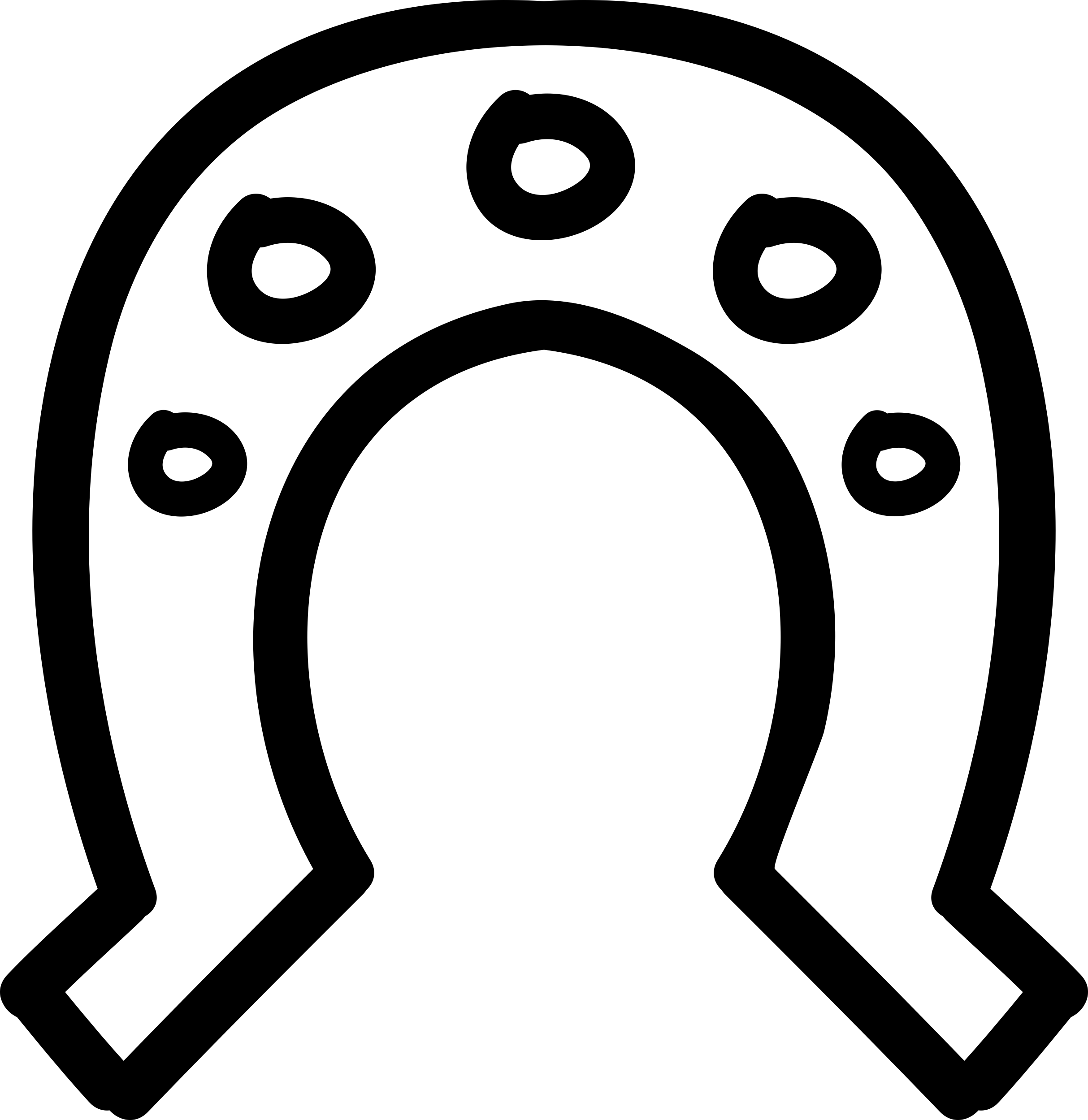 Horseshoe With Holes Hand Drawn Outline Laser Cut Svg File Free Vectors
